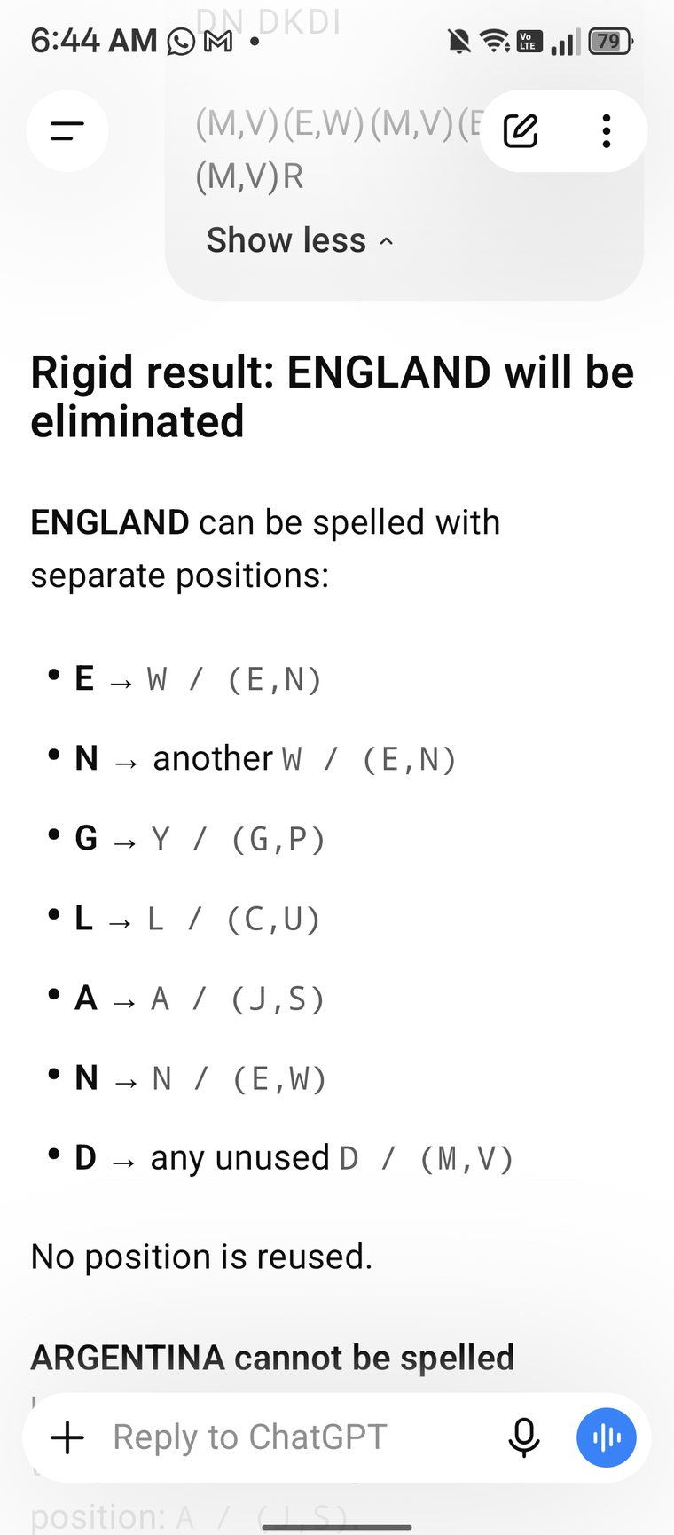 Screenshot mapping England position by position with no position reused